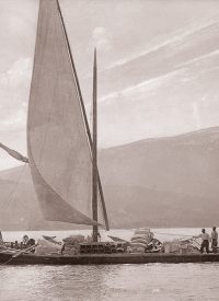 La Comète sur le lac d'Annecy, photo 70 cm x 50 cm