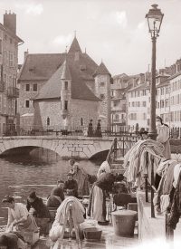 Les Lavandières du lac d'Annecy, photo 70 cm x 50 cm